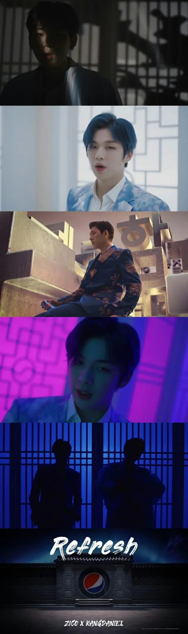 ジコ＆カン・ダニエル、PEPSIとSTARSHIPのプロジェクト「Refresh」をリリース…韓服姿で花咲く美しさ（提供:OSEN）