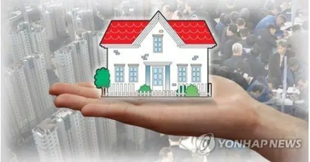 韓国の５０代の会社員世帯が保有する資産が不動産に偏っている（コラージュ）＝（聯合ニュース）