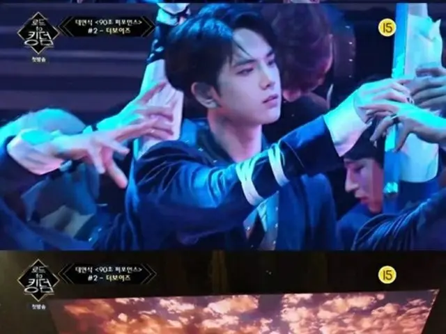 「Road to KINGDOM」で「THE BOYZ」が90秒パフォーマンスで1位を獲得した。（提供:news1）
