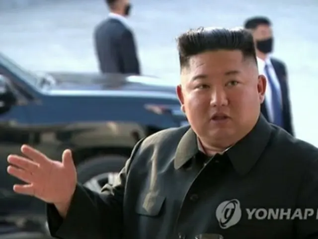 金正恩氏（朝鮮中央テレビ）＝（聯合ニュース）≪転載・転用禁止≫