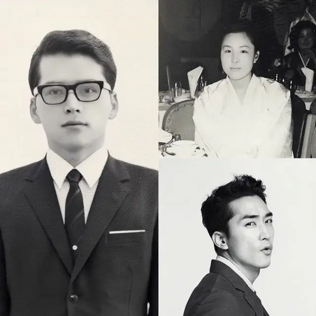 俳優ソン・スンホン、”若かりし日の両親”を写真で公開（画像:OSEN）