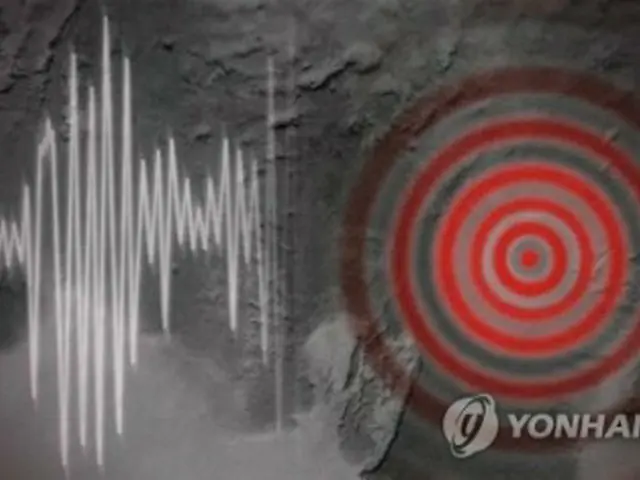 韓国気象庁は北朝鮮でマグニチュード（Ｍ）３．８の地震が発生したと発表した（イラスト）＝（聯合ニュース）