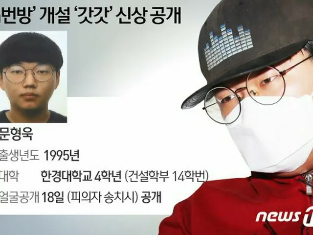 韓国史上最悪の性犯罪 ”n番部屋事件”、情報公開された”創設者”ガッガッがきょう（18日）取材陣の前へ（画像:news1）