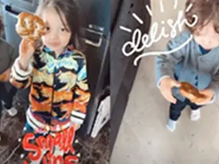 パク・チュホ選手の長女ナウンちゃんと長男ゴンフくん、ママお手製のパンで大満足…成長ぶりも目覚ましく