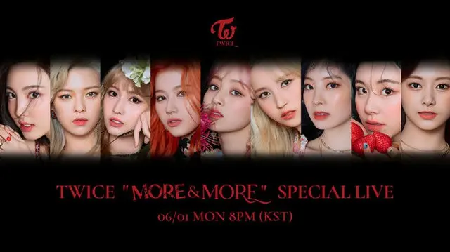 「TWICE」、6月1日「スペシャルライブ」で新曲「MORE ＆ MORE」パフォーマンス初公開！（提供:OSEN）