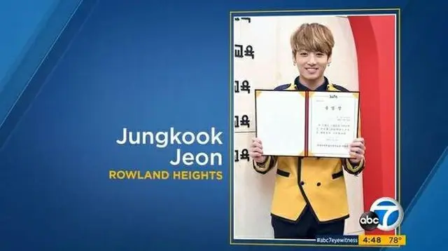 「BTS（防弾少年団）」JUNG KOOK、米ニュースで卒業写真を誤って使われる（提供:OSEN）