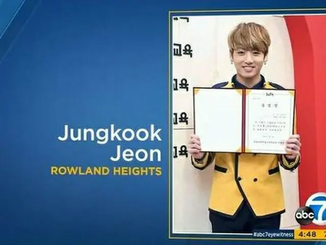 「BTS（防弾少年団）」JUNG KOOK、米ニュースで卒業写真を誤って使われる（提供:OSEN）