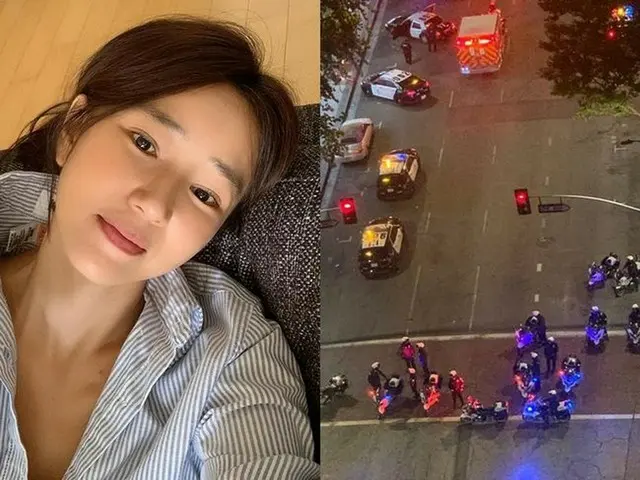 米国居住の女優ユン・ヒョンスク、黒人暴行死デモに不安感 「サイレンの音…こわい」（画像:OSEN）