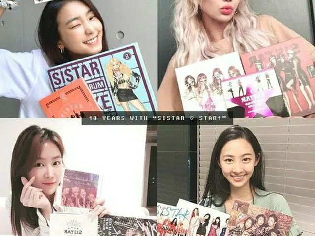 「SISTAR」、デビュー10周年を迎えメンバーたちが感謝のコメント、「一生忘れられない時間」（提供:news1）