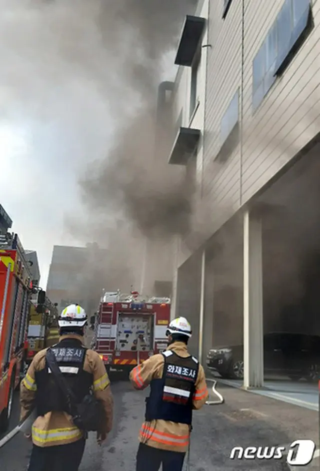 半導体工場で火災…人命被害なし＝韓国・インチョン（仁川）（提供:news1）