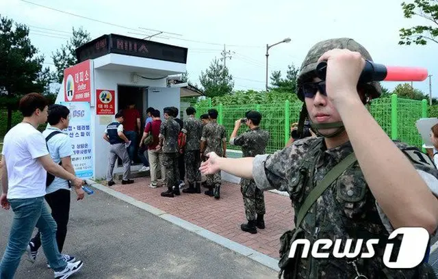 坡州DMZ観光事業所の職員、臨津閣に避難＝韓国（提供:news1）