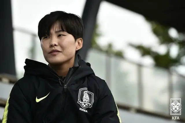 FIFA公式サイトトップに登場した韓国女子サッカー代表チ・ソヨン 「五輪出場の夢、叶えるチャンス」（画像:news1）