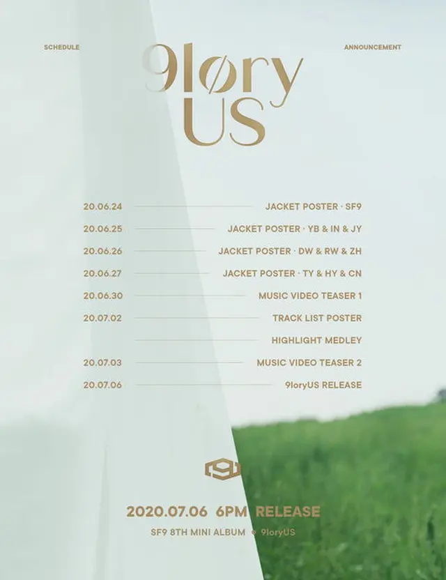 「SF9」、8thミニアルバム「9loryUS」プランポスター公開（画像:OSEN）