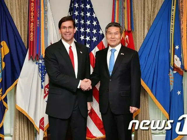 米韓国防長官、朝鮮戦争（6.25）70周年迎えて「米韓同盟の進化を」（画像:news1）