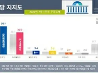 保守系最大野党の支持率　14週ぶり30%台回復＝韓国