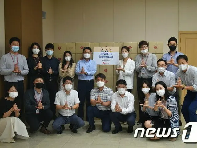 ロッテ建設、協力会社にマスク5万5000枚を伝達＝韓国（提供:news1）