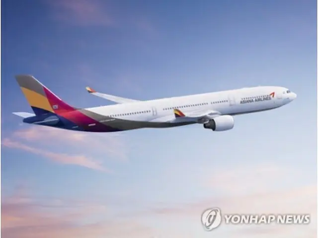 アシアナ航空の航空機（同社提供）＝（聯合ニュース）≪転載・転用禁止≫