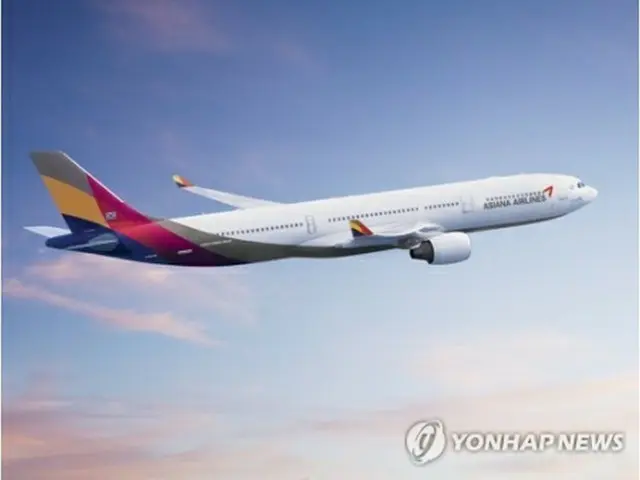 アシアナ航空の航空機（同社提供）＝（聯合ニュース）≪転載・転用禁止≫