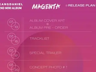 歌手カン・ダニエル、2ndミニアルバム「MAGENTA」リリースプランポスター公開