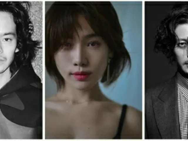 「アジアの天使」の主演を務める（左から）池松壮亮、チェ・ヒソ、オダギリジョー（各所属事務所提供）＝（聯合ニュース）≪転載・転用禁止≫