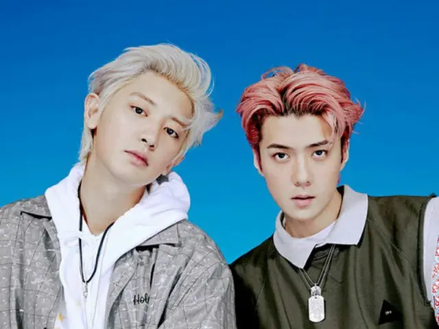「EXO」SEHUN＆CHANYEOL（EXO-SC）がガオンチャート2冠王に上がった。（提供:OSEN）