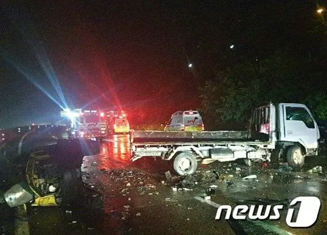 KBSチェ・ドンソクアナウンサー夫婦、プサンで飲酒＆逆走トラックに車両衝突も幸い大事には至らず（提供:news1）