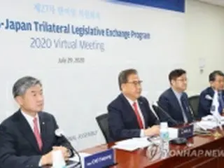 韓米日国会議員がテレビ会議　コロナ危機克服など議論