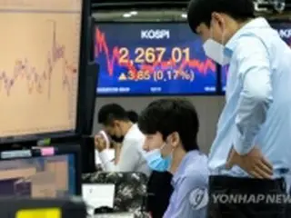 韓国総合株価指数　小幅上昇で４日続伸