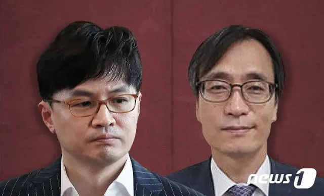 ハン・ドンフン検事長とチョン・ジンウン部長検事（提供:news1）