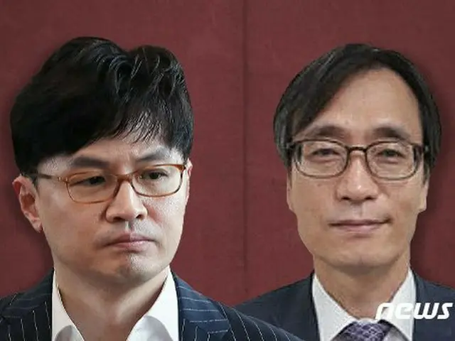 ハン・ドンフン検事長とチョン・ジンウン部長検事（提供:news1）
