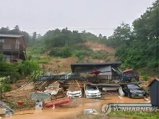豪雨で土砂災害相次ぐ　ペンション・工場で６人の死亡確認＝韓国