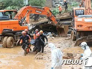 3日間の集中豪雨で12人死亡、14人行方不明…被災者1025人＝韓国