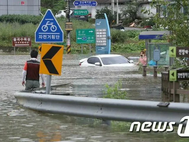 6日午前、臨津江に近い、韓国の京畿道 坡州市の様子（提供:news1）