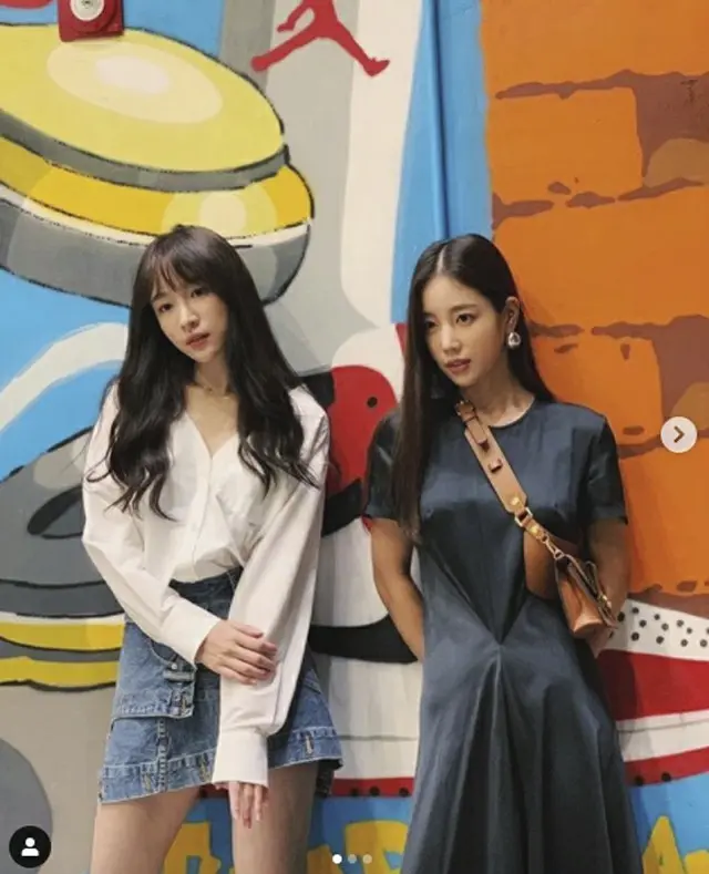 ハニ（EXID）＆キ・ウンセ、優劣選べない美貌ツーショットを公開（提供:OSEN）