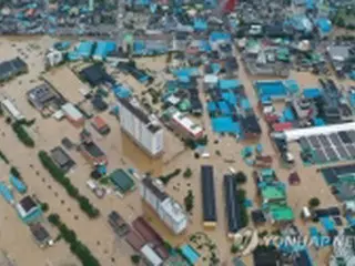 韓国南部で大雨　３日間で１３人死亡・３７００人以上被災