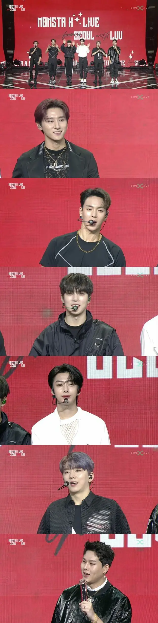 「MONSTA X」が9日午後、オンラインコンサート「MONSTA X LIVE FROM SEOUL WITH LUV」を開催した。（提供:OSEN）