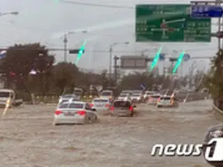 韓国の集中豪雨、継続…ソウル・仁川・京畿南部で1時間に最大40ミリ