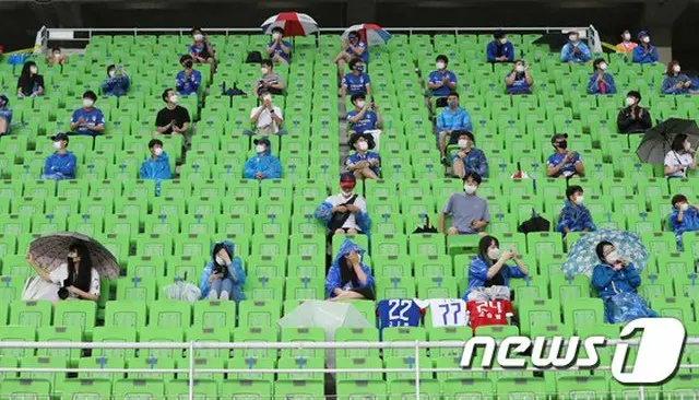 韓国Kリーグ、14日よりサポーター入場を最大25%まで拡大（画像:news1）