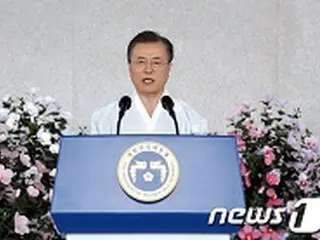 文大統領「賠償請求権判決を尊重」…「いつでも日本政府と向き合い“合意”に臨む」＝韓国“光復節”慶祝式