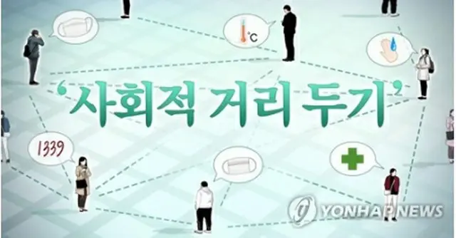 韓国政府は社会的距離の確保のレベルを第２段階に引き上げた＝（聯合ニュース）