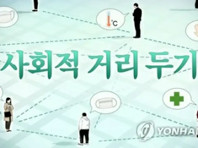韓国政府は社会的距離の確保のレベルを第２段階に引き上げた＝（聯合ニュース）