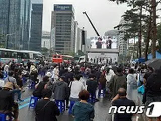 韓国、「与党圧勝の総選挙は不正選挙」…コロナ・豪雨にも不正選挙「国民闘争本部」集会
