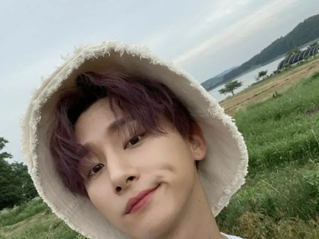 「MONSTA X」のI.Mが暑さを飛ばす清涼な魅力を誇った。（提供:OSEN）
