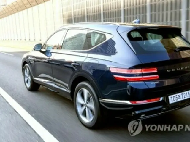 ジェネシス初のSUV「GV80」（現代自動車提供）＝（聯合ニュース）≪転載・転用禁止≫