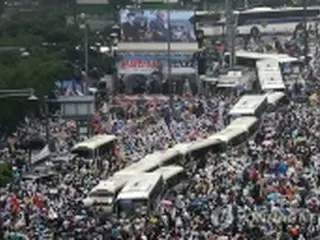 ソウルの集会に配置された警察7600人　全員コロナ検査へ