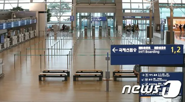 韓国 仁川国際空港の様子（提供:news1）