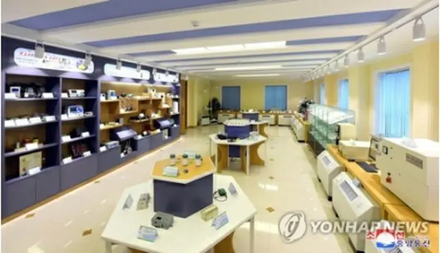 昨年6月、北朝鮮の金策工業総合大学内に建てられた未来科学技術院＝（朝鮮中央通信＝聯合ニュース）≪転載・転用禁止≫