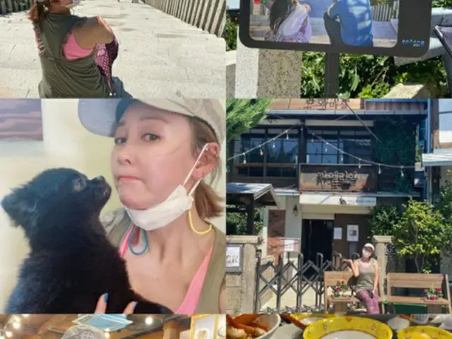 女優イ・サンア、「椿の花咲く頃」のロケ地を旅行中=チャンポン店は「あんまり...」と酷評？（提供:OSEN）