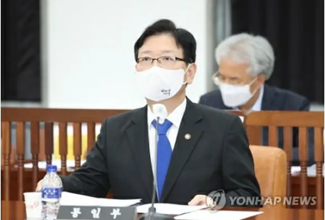 国会情報委員会に出席した統一部の徐虎（ソ・ホ）次官＝24日、ソウル（聯合ニュース）