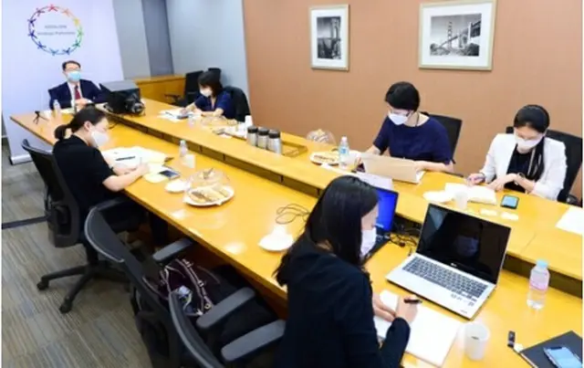 韓・ＡＳＥＡＮ対話はテレビ会議形式で開かれた（外交部提供）＝（聯合ニュース）≪転載・転用禁止≫